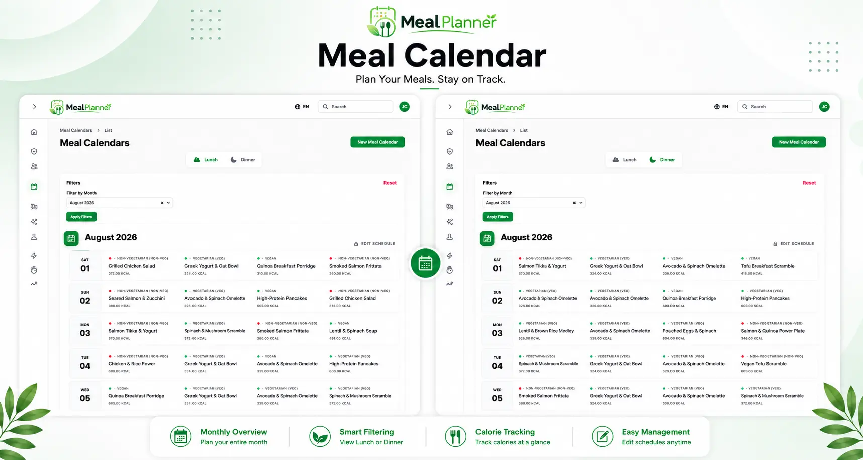 Meal Calendar Image